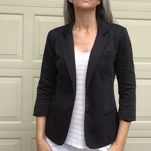 black CARTONNIER triblend ponte blazer jacket S J2